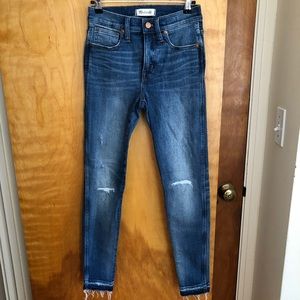 9” high rise Madewell skinny jean